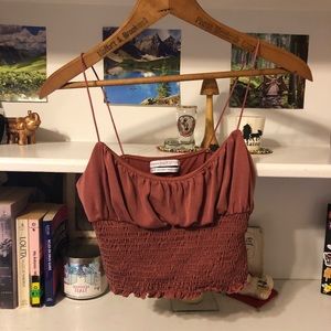 Pink Crop top urban outfitters